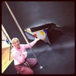 Heels and paper backdrops don't mix !